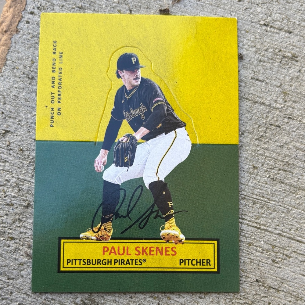 Topps 2025 Archives 1964 Stand-Up Insert Paul Skenes Pittsburgh Pirates 64SU-11